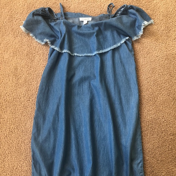 Ruffle Denim Dress - Picture 4 of 5